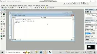 VB 6.0 LOADING THE IDE,WORKING WITH FORMS