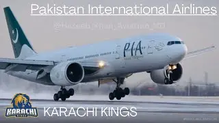 Karachi Kings Logo! Pakistan Int'l Airlines 777-240(LR) [AP-BGZ] | Toronto Pearson 2/7/2020