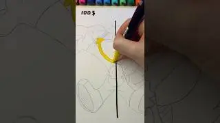 Drawing DogDay🐶100$ vs 0$