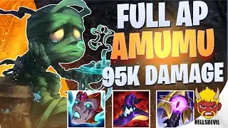 WILD RIFT | FULL AP AMUMU 95K DAMAGE! | Challenger Amumu Gameplay | Guide & Build