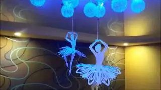 Снежинка-балеринка из бумаги!