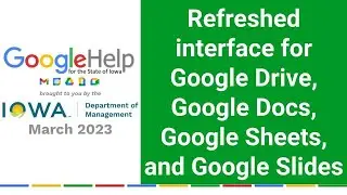 Refreshed interface for Google Drive, Google Docs, Google Sheets, and Google Slides