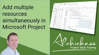 How to assign multiple resources simultaneously in Microsoft Project.