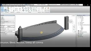 #3DDesigner Extrusion, Blend, Revolve, Sweep all command in Revit, Revit Architecture,