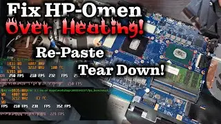 HP-Omen 15 how to add new thermal paste to laptop / Laptop Tear down
