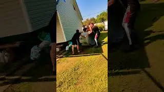 Как скатить бетонное кольцо ?)