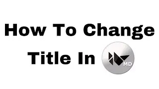 How To Change Title In KivyMD | Kivy And KivyMD Basics