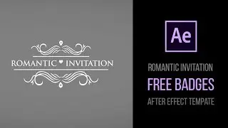 Free Badges - Romantic Invitation (After Effect Tempate)