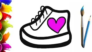 How to Draw a Boot for Children / Easy Drawing Step by Step