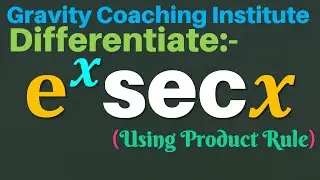 Differentiate e ^x sec ⁡x | Derivative of ex sec x | Differentiate ex sec x |  e^x  sec⁡x | Class 11