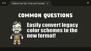 [CQ26] Easily convert older color schemes