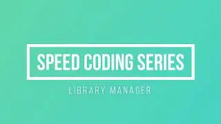 SPEED CODING #1 | LIBRARY MANAGER IN PYTHON 3 | OBJECT ORIENTED PROGRAMMING