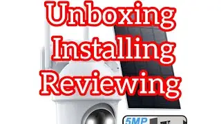 Detailed unboxing, installed, and review of Viziuuy wireless battery solar security cameras 5MP/ 3MP