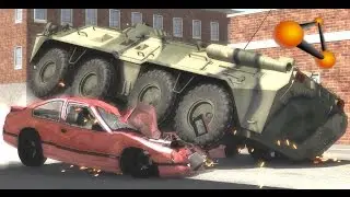 BeamNG.Drive Mod : BTR-80 / БТР-80 (Crash test)