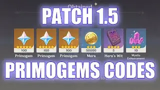 300 PRIMOGEMS CODES (PATCH 1.5) - GENSHIN IMPACT