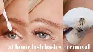 LASH TUTORIAL - application + removal ft. DARK SWAN of Denmark Secret lashes