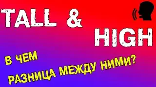 Разница между TALL и HIGH. Прилагательные в английском языке.