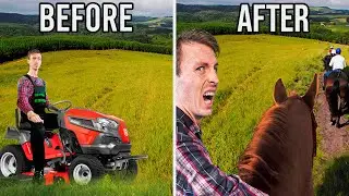 Mowing a Horse Track For The Races! | Farm Sim 22