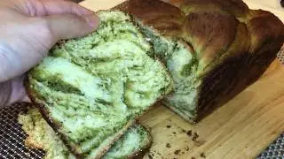 抹茶雲石吐司 |Matcha Marble Bread|
