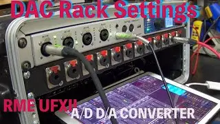AD/DA Converter Rack Settings (UFX II, EZAS music /audio interface