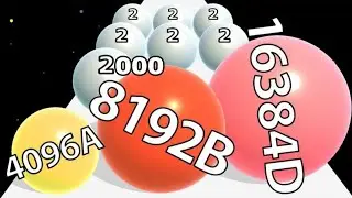 Ball Run 2048 Merge Number ! MAX LEVELS Gameplay Walkthrough New Update android, ios
