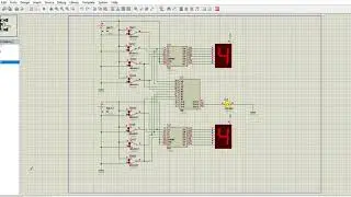 Comparative lock system Using 7485 IC