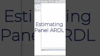 Estimate Panel ARDL Model 