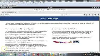 15  Installing the Apache Web Server Using the Fedora Server