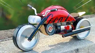 Make An Amazing Electric Motorcycle With Soda Cans !!! BEST OUT OF WASTE