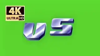Versus Animation/ chroma  key - green screen effect 4k || green screen videos ||