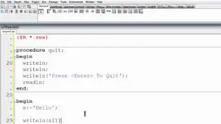 Free Pascal Program Tutorial 24 - String Manipulation - Lazarus