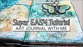 Super Easy ART JOURNAL Tutorial (new 2018) ✩ ShiraStudio