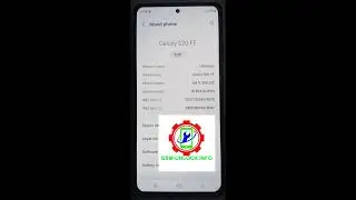 Samsung S20 FE G780F U8 Security Patch All Android 12 Repair IMEI AND Patch cert Done ✅