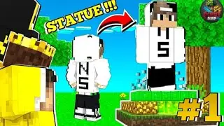 Building a 50 Foot Tall Statue in Minecraft!