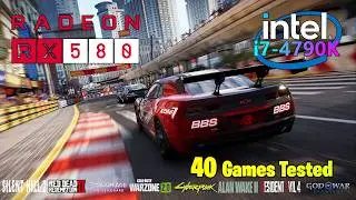i7 4790K | RX 580 | 40 Games Tested