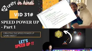 VID31# Creating The Speed Power-up Object | Unity Tutorial in Hindi