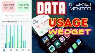 Enable Data Usage Wedget To Monitor Your Data Plan Xiaomi Redmi Mi Poco & Any Android Phone