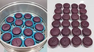 Steamed ube moist cupcake recipe
