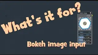 Whats it for?? Bokeh image input