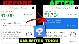 How To Get Unlimited Surveys in Google Opinion Rewards | Google Opinion Rewards Unlimited Trick