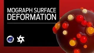 Cinema 4D -  Mograph Surface Deformation with Volume Builder