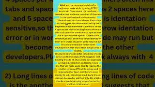 5 common PEP 8 Mistakes Every Python Beginner Makes | Write clean code.