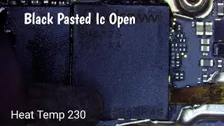 How to remove black pasted emmc and cpu | Black pasted ic glue remove