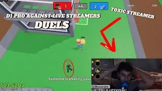 I Went Against LIVE STREAMERS In DUELS! (Steal A Brainrot Duels)