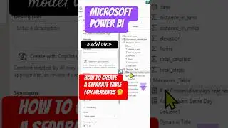 Power BI ➡️ How to Create a Table for Measures ⁉️ Learn this Simple Trick in just under 3 minutes✨☑️