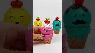 DIY Ice Cream Ornaments! #christmascrafts #christmas #christmasornaments