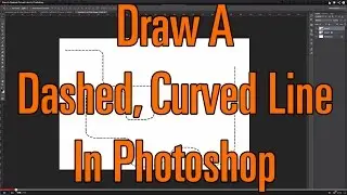 Draw A Dashed, Curved Line In Photoshop