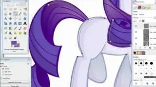 My Little Pony - Rarity (Gimp Speed Drawing)