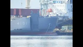 因島と瀬戸田から見た内海造船　令和7年4月9日