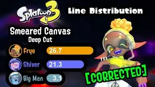 (CORRECTED) Deep Cut - Smeared Canvas | Line Distribution [Splatoon 3]